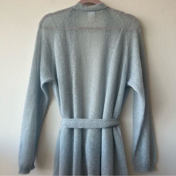 MaxMara Leisure Soft Blue Knitwear Wrap Cardigan in light blue - Picture 7 of 10